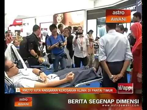 RM270 juta anggaran kerosakan klinik di negeri Pantai Timur