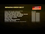 Senarai krew pesawat nahas MH17
