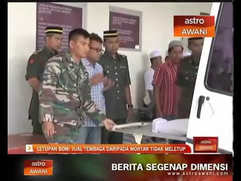 Letupan bom: Jual tembaga daripada mortar tidak meletup
