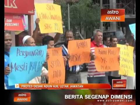 Protes desak ADUN Ajil letak jawatan