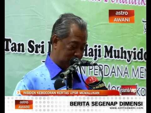 Insiden kebocoran kertas UPSR memalukan