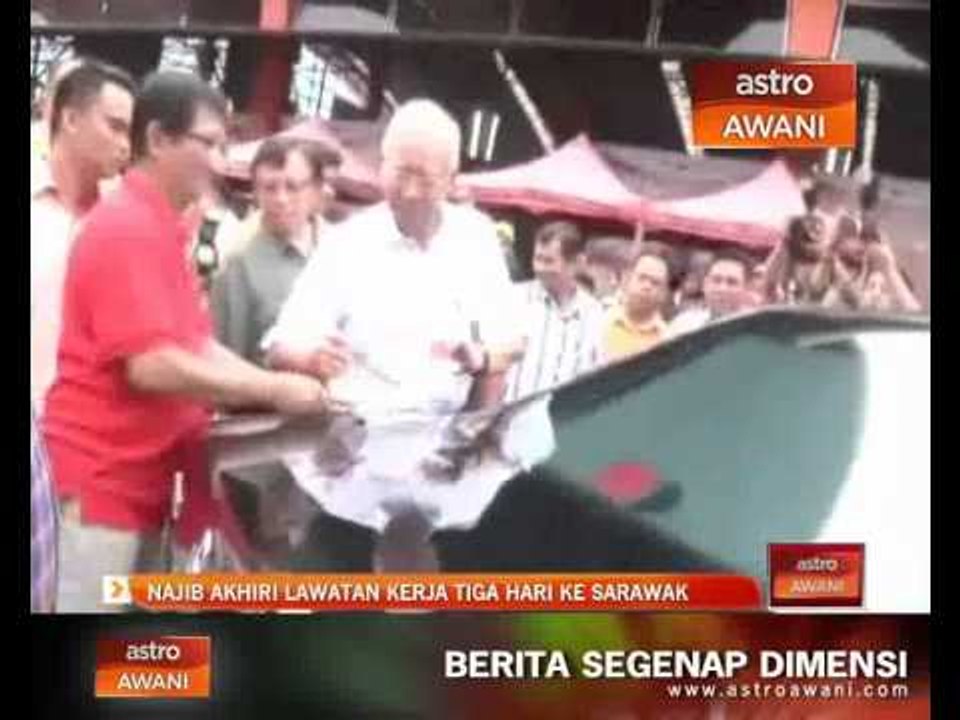 Najib akhiri lawatan kerja tiga hari ke Sarawak