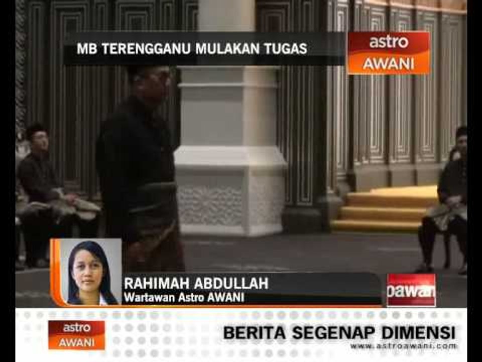 MB Terengganu mulakan tugas