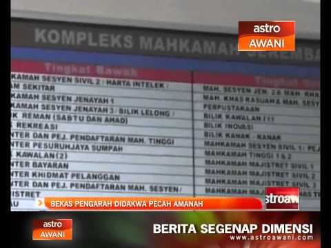 Bekas pengarah didakwa pecah amanah