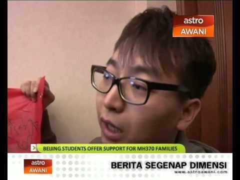 Beijing students offer support for MH370 families