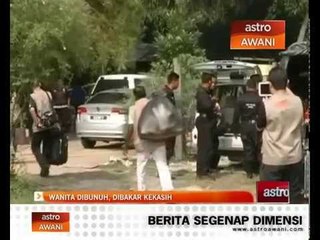 Wanita dibunuh, dibakar kekasih