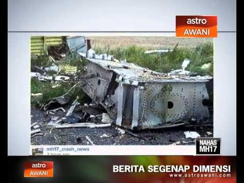 Foto serpihan pesawat MH17