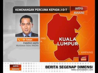 Kemenangan percuma kepada JDT