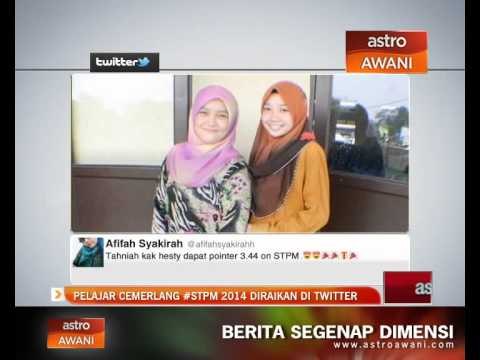 Pelajar cemerlang #STPM 2014 diraikan di Twitter