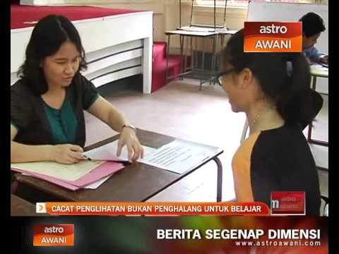 Cacat penglihatan bukan penghalang untuk belajar