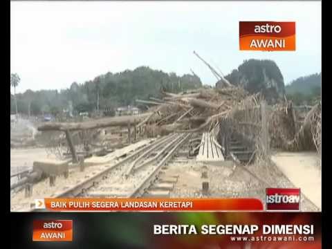 Baik pulih segera landasan keretapi