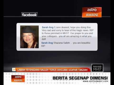 Laman FB Shazana Salleh Salleh terus dihujani ucapan takziah