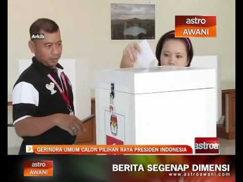 Gerindra umum calon pilihan raya presiden Indonesia