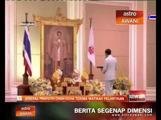 Jeneral Prayuth Chan-Ocha terima watikah pelantikan