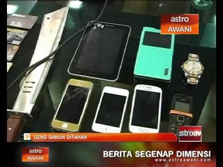 Pahang: Geng samun ditahan