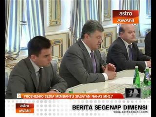 Télécharger la video: Poroshenko sedia bantu siasatan nahas MH17