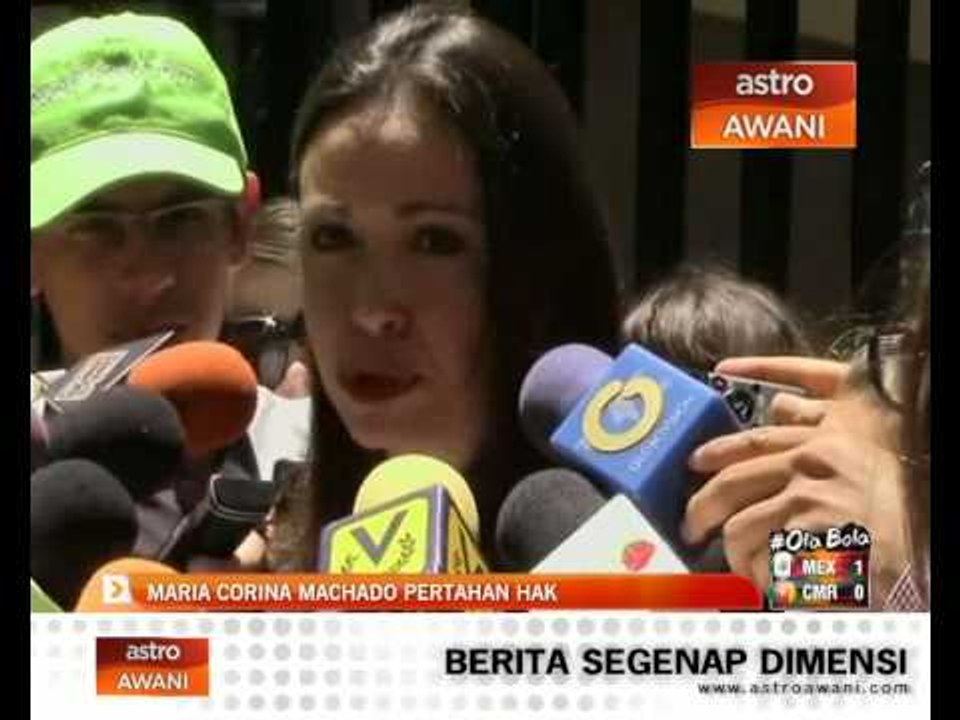 Maria Corina Machado pertahan hak