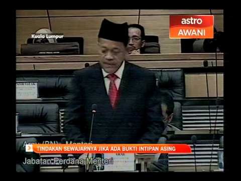 Tindakan sewajarnya jika ada bukti intipan asing