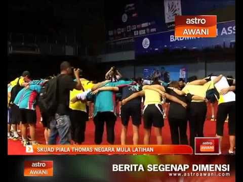 Skuad Piala Thomas negara mula latihan