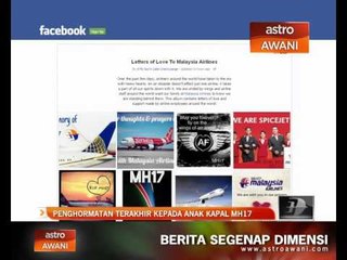 Penghormatan terakhir kepada anak kapal MH17