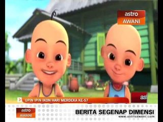 Upin Ipin ikon Hari Merdeka ke-57