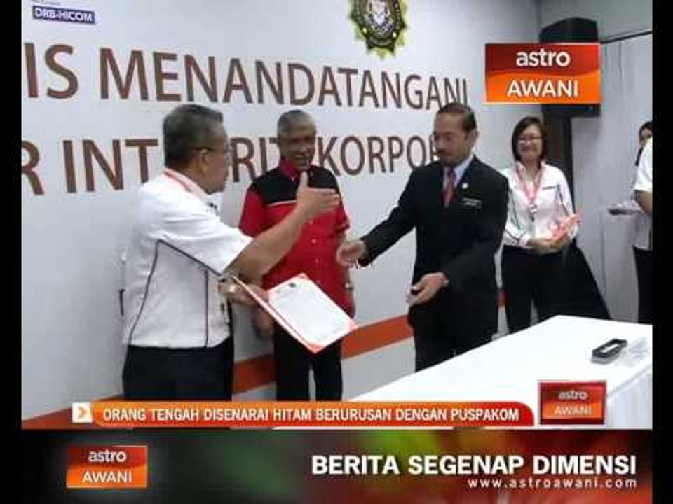 Orang tengah disenarai hitam berurusan dengan Puspakom