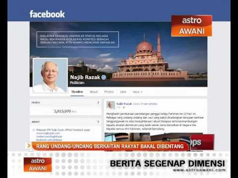 Rang undang-undang berkaitan rakyat bakal dibentang