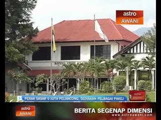 Perak sasar 5 juta pelancong, sediakan pelbagai pakej