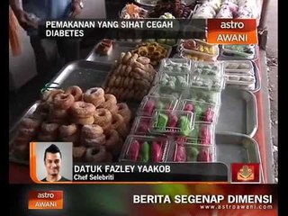 Pemakanan sihat cegah diabetes: Reaksi Datuk Fazley