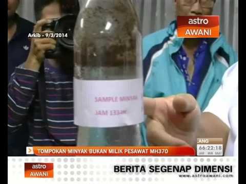 Tompokan minyak bukan milik pesawat MH370