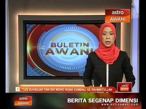 Tun Suhailah Tan Sri Mohd Noah kembali ke rahmatullah