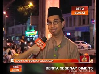 Takbir raya bersama geladangan