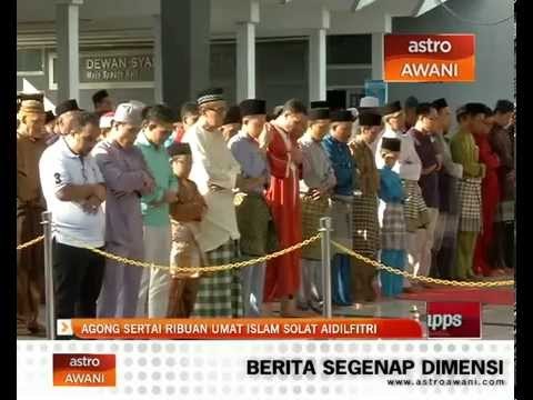 Agong sertai ribuan umat Islam solat Aidilfitri