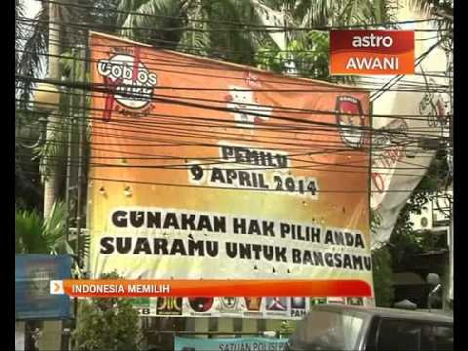 Menjelang pemilihan umum parlimen Indonesia