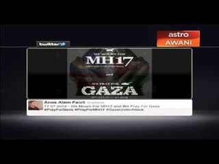 Grafik kreatif prihatin pada Gaza, Palestin & nahas MH17