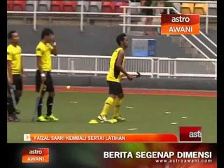 Faizal Saari kembali sertai latihan