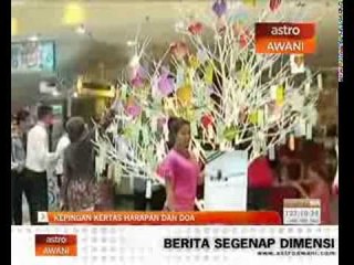 Kepingan kertas harapan dan doa