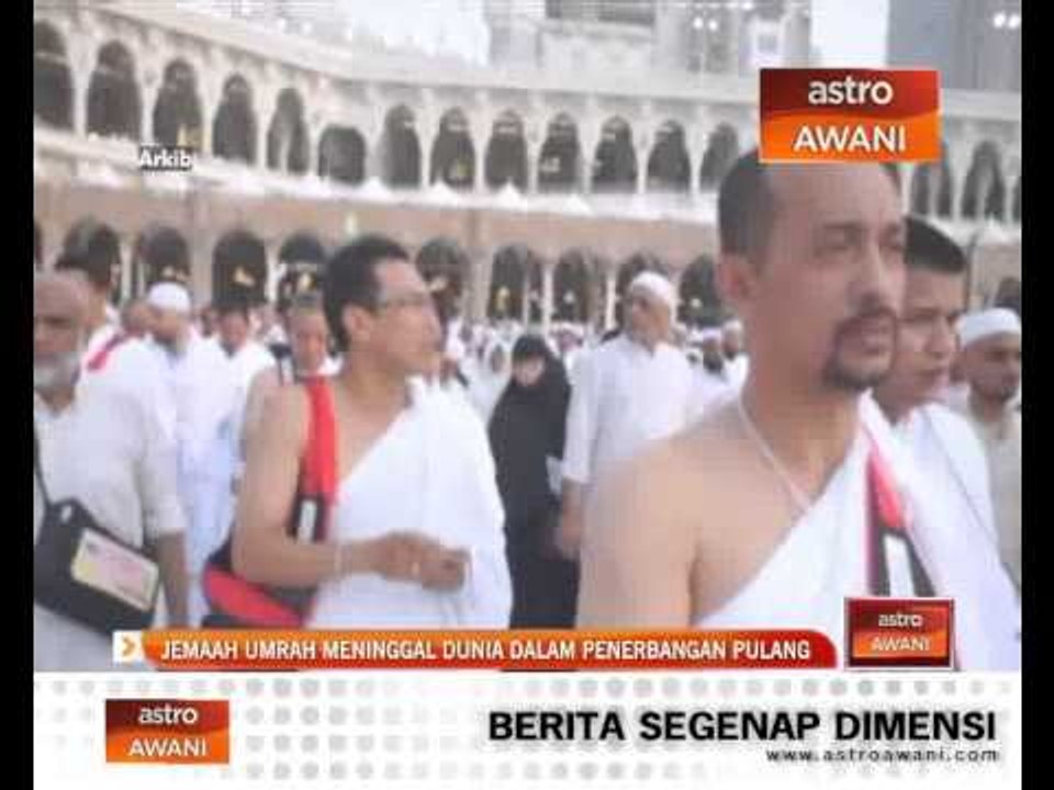 Jemaah umrah meninggal dunia dalam penerbangan pulang