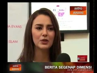 Juliana Evans menyukai aktiviti lasak