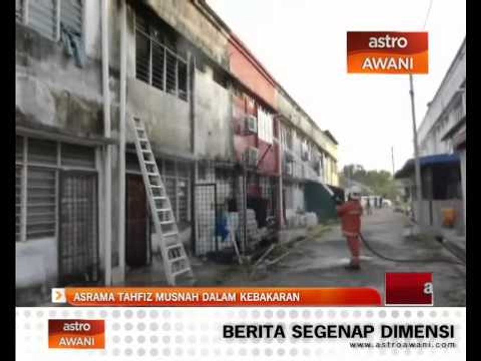 Asrama tahfiz musnah dalam kebakaran