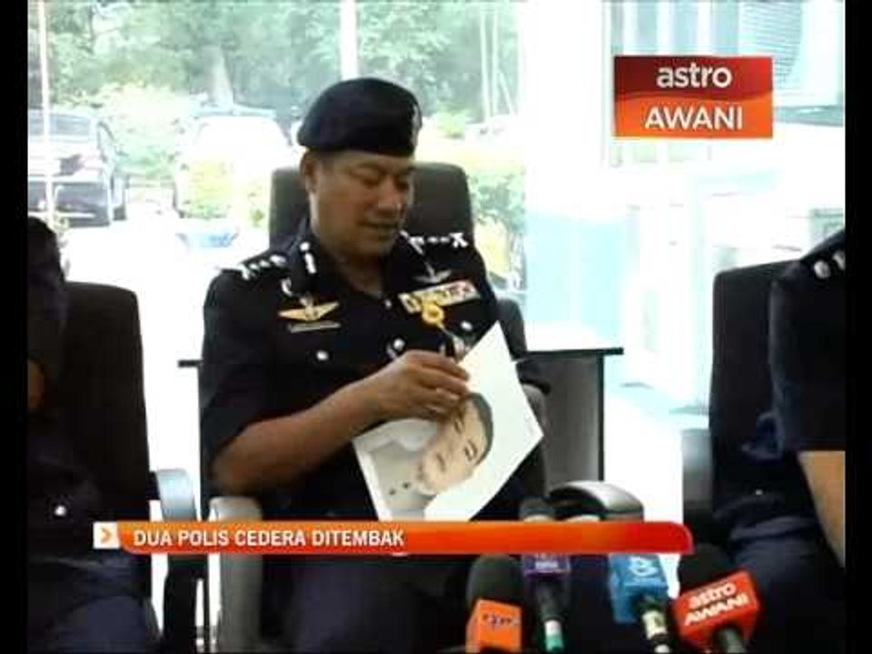 Dua polis cedera ditembak