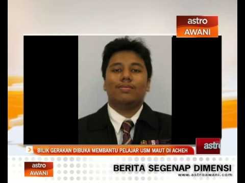 Bilik gerakan dibuka membantu pelajar USM maut di Acheh