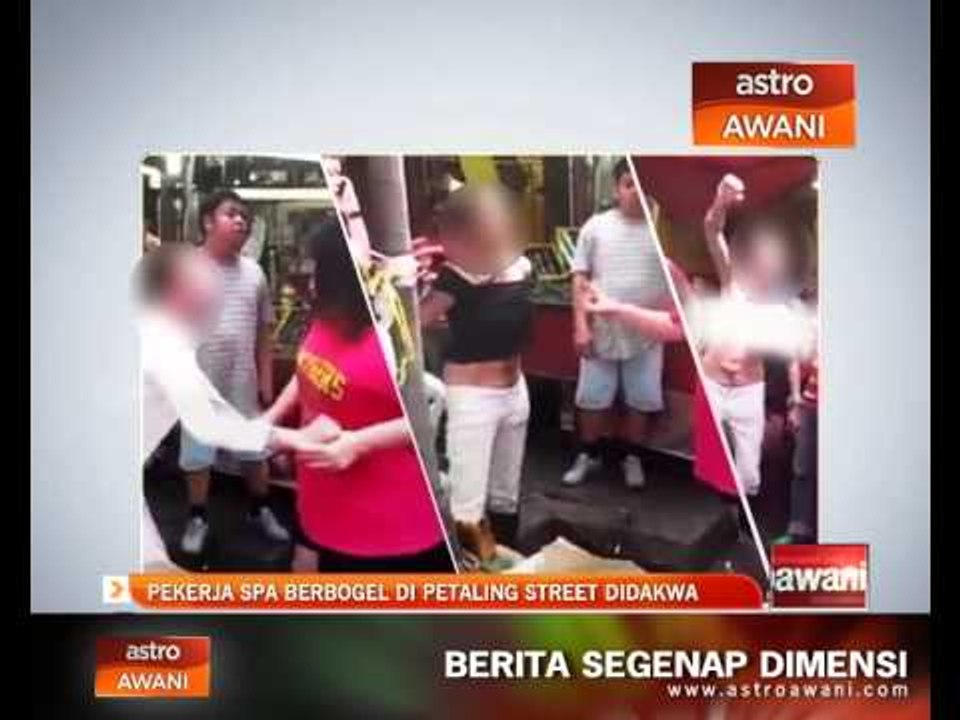 Wanita berbogel di Petaling Street didakwa