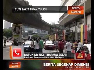 Isu cuti sakit tidak tulen