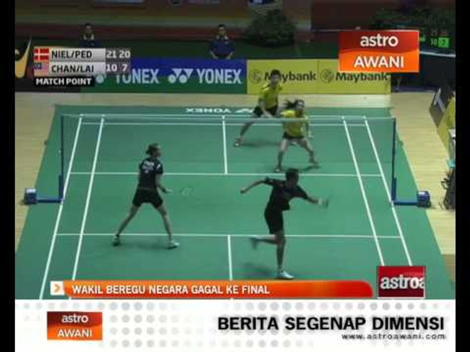 Wakil beregu negara gagal ke final