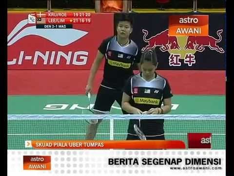 Skuad Piala Uber tumpas