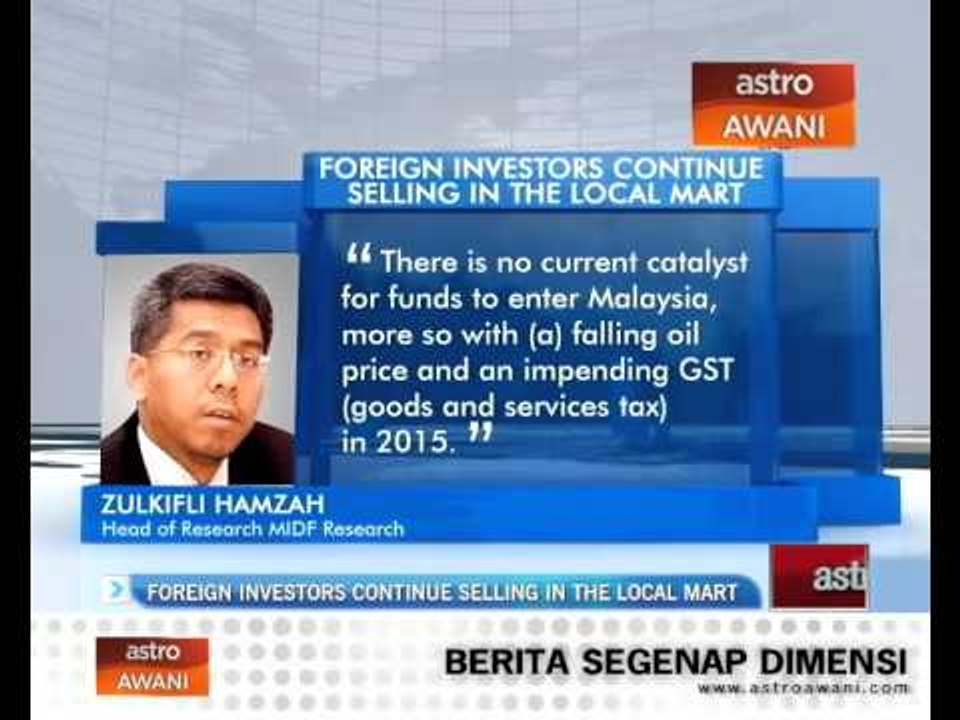 Foreign investors continue selling in the local mart