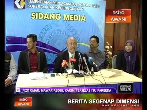 Fizo, Mawar perjelas isu tudung Fareeda