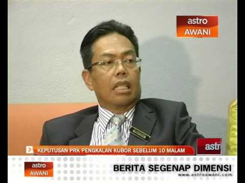 Keputusan PRK Pengkalan Kubor sebelum 10 malam
