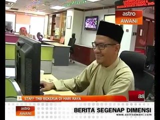 Staf TNB bekerja di Hari Raya